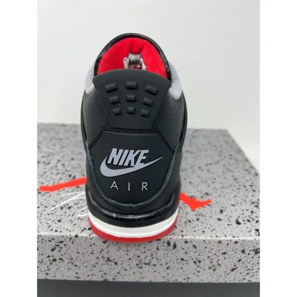 Air Jordan 4 Retro Bred Reimagined (GS) Youth Shoes FQ8213-006 Size 7Y - Picture 6 of 9